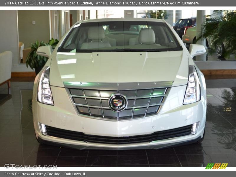 White Diamond TriCoat / Light Cashmere/Medium Cashmere 2014 Cadillac ELR Saks Fifth Avenue Special Edition
