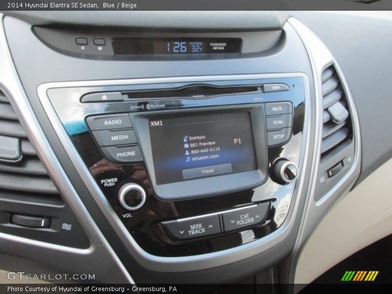 Blue / Beige 2014 Hyundai Elantra SE Sedan