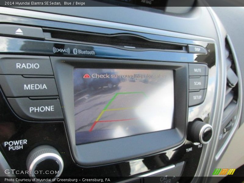 Blue / Beige 2014 Hyundai Elantra SE Sedan