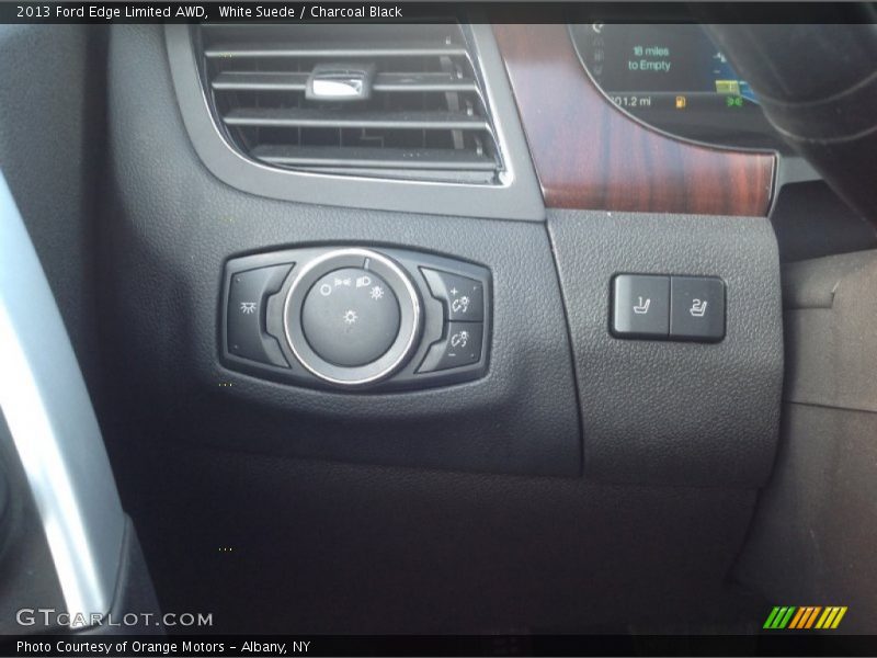 White Suede / Charcoal Black 2013 Ford Edge Limited AWD