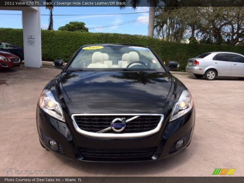 Black / Soverign Hide Calcite Leather/Off Black 2011 Volvo C70 T5