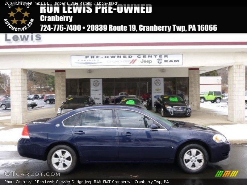 Imperial Blue Metallic / Ebony Black 2007 Chevrolet Impala LT