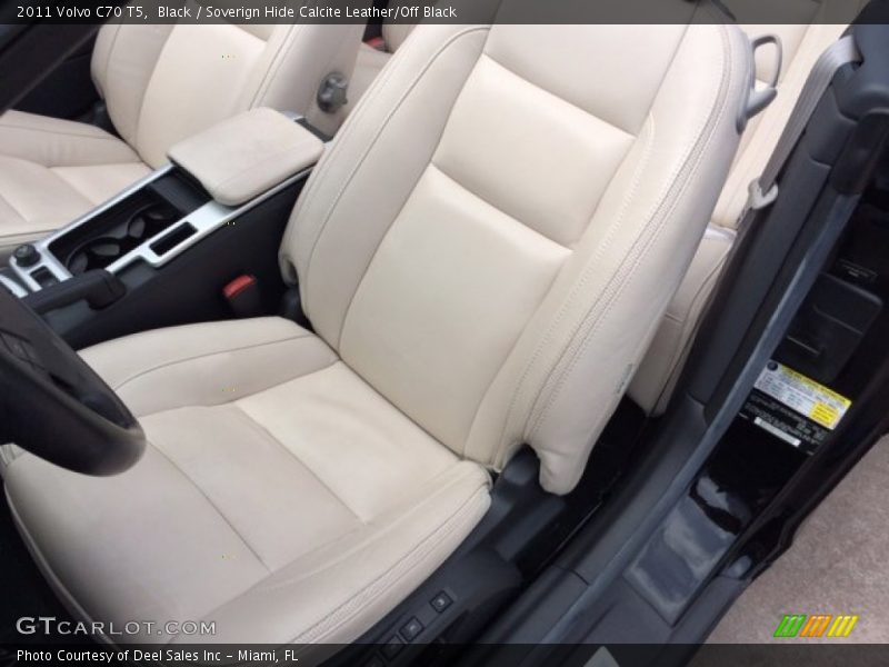 Black / Soverign Hide Calcite Leather/Off Black 2011 Volvo C70 T5