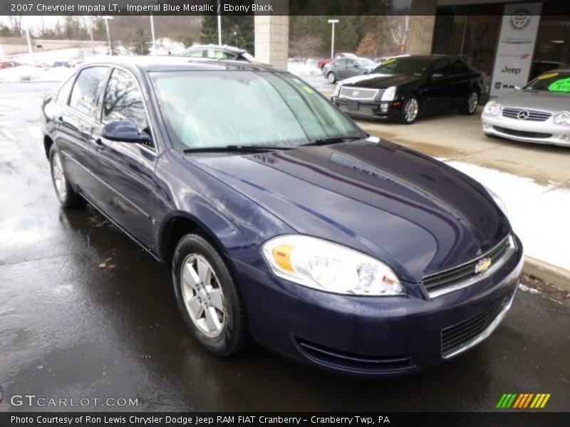 Imperial Blue Metallic / Ebony Black 2007 Chevrolet Impala LT