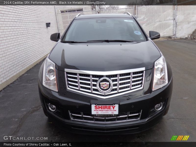 Black Ice Metallic / Ebony/Ebony 2014 Cadillac SRX Performance AWD