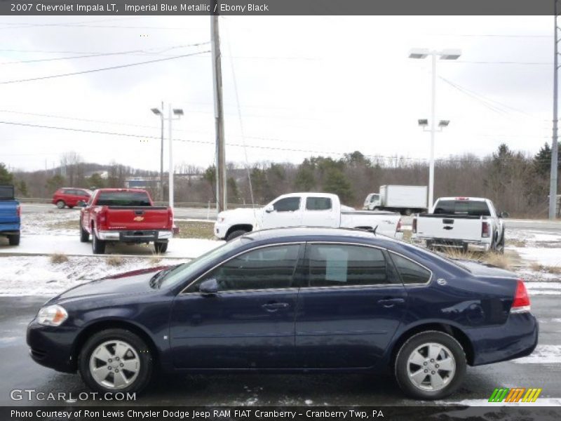Imperial Blue Metallic / Ebony Black 2007 Chevrolet Impala LT