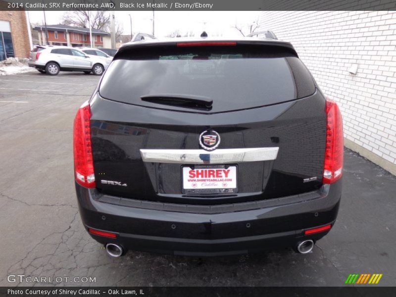 Black Ice Metallic / Ebony/Ebony 2014 Cadillac SRX Performance AWD