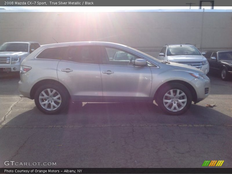 True Silver Metallic / Black 2008 Mazda CX-7 Sport