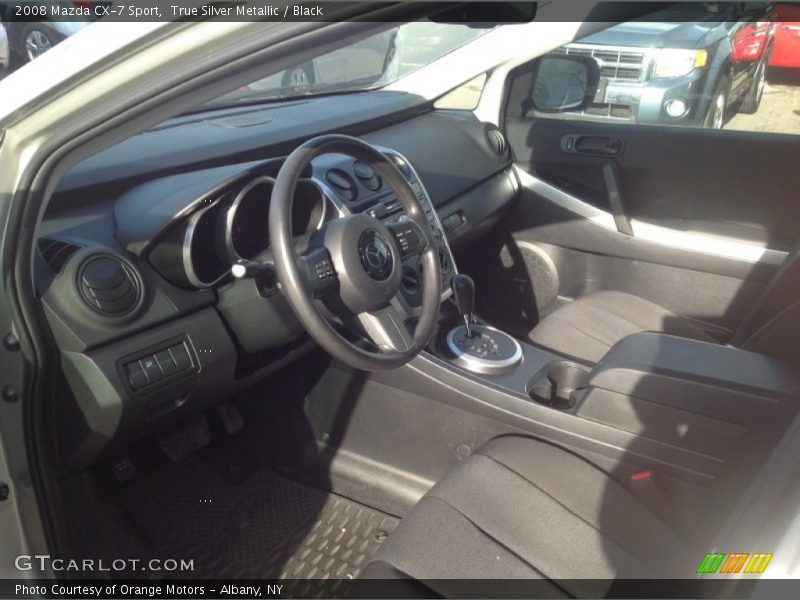 True Silver Metallic / Black 2008 Mazda CX-7 Sport