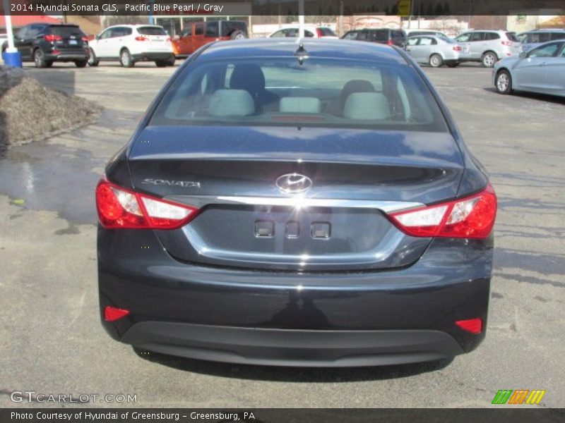 Pacific Blue Pearl / Gray 2014 Hyundai Sonata GLS