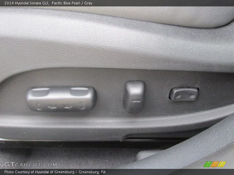 Pacific Blue Pearl / Gray 2014 Hyundai Sonata GLS