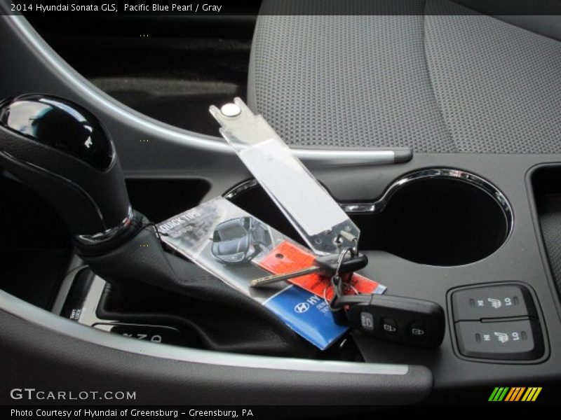 Pacific Blue Pearl / Gray 2014 Hyundai Sonata GLS