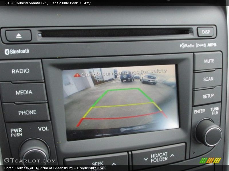 Pacific Blue Pearl / Gray 2014 Hyundai Sonata GLS