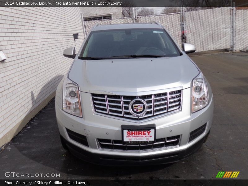 Radiant Silver Metallic / Ebony/Ebony 2014 Cadillac SRX Luxury
