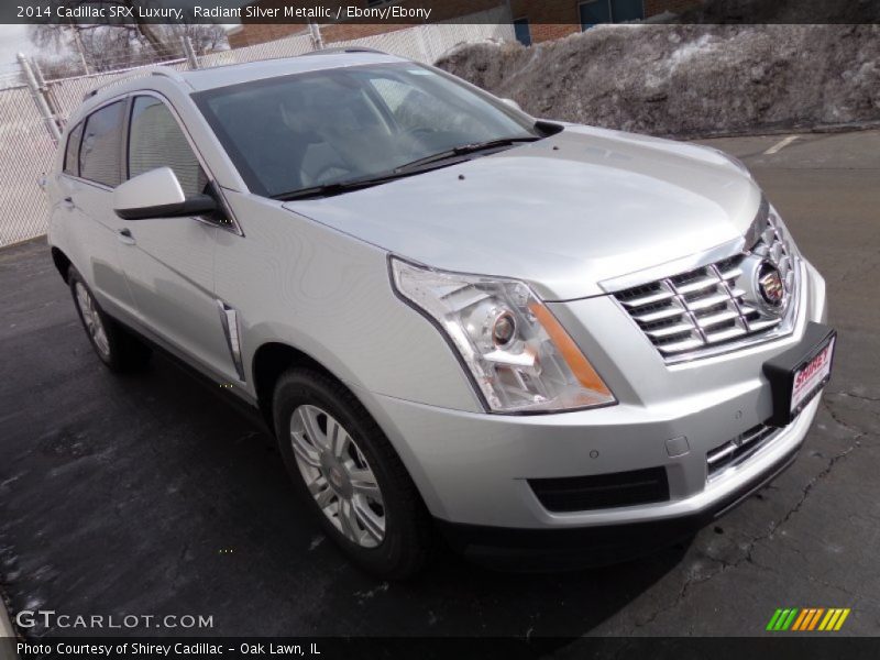 Radiant Silver Metallic / Ebony/Ebony 2014 Cadillac SRX Luxury