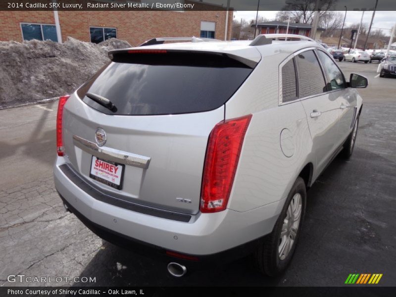 Radiant Silver Metallic / Ebony/Ebony 2014 Cadillac SRX Luxury