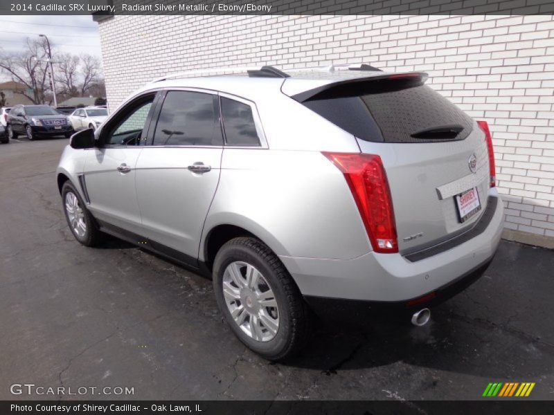 Radiant Silver Metallic / Ebony/Ebony 2014 Cadillac SRX Luxury