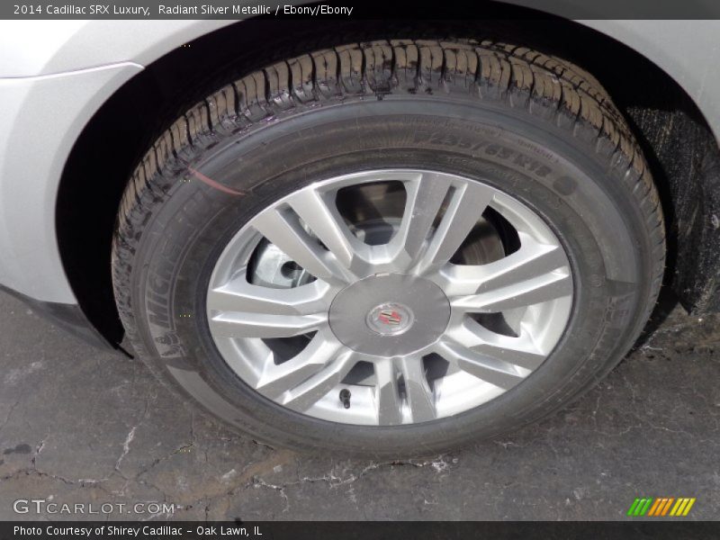 Radiant Silver Metallic / Ebony/Ebony 2014 Cadillac SRX Luxury