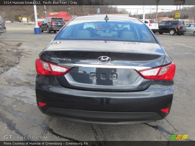 Pacific Blue Pearl / Gray 2014 Hyundai Sonata GLS