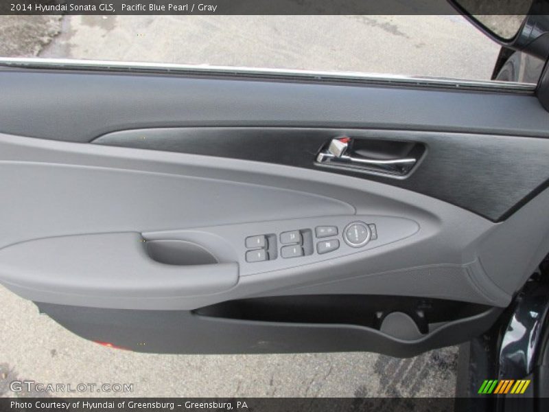 Pacific Blue Pearl / Gray 2014 Hyundai Sonata GLS