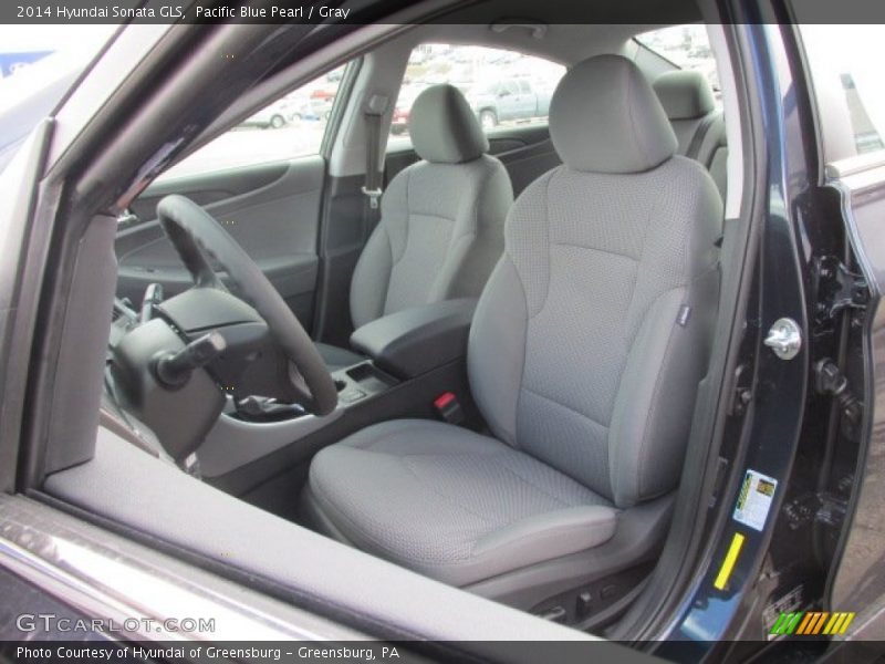 Pacific Blue Pearl / Gray 2014 Hyundai Sonata GLS