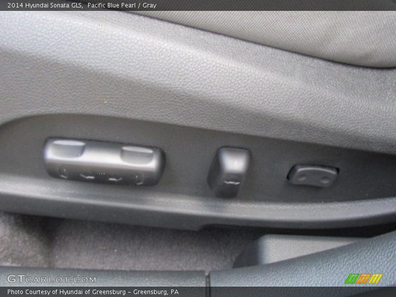 Pacific Blue Pearl / Gray 2014 Hyundai Sonata GLS