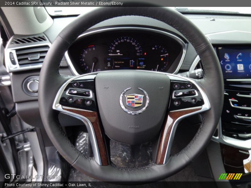 Radiant Silver Metallic / Ebony/Ebony 2014 Cadillac SRX Luxury