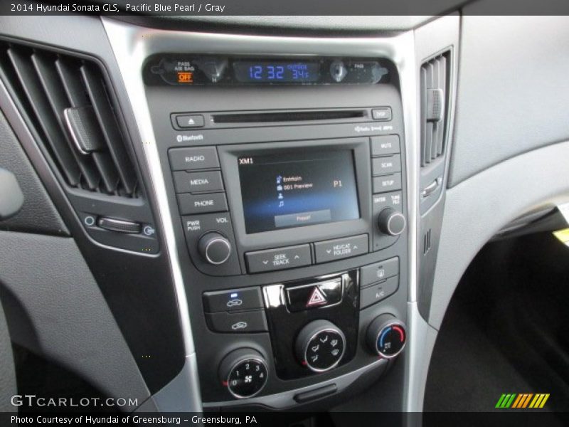 Pacific Blue Pearl / Gray 2014 Hyundai Sonata GLS