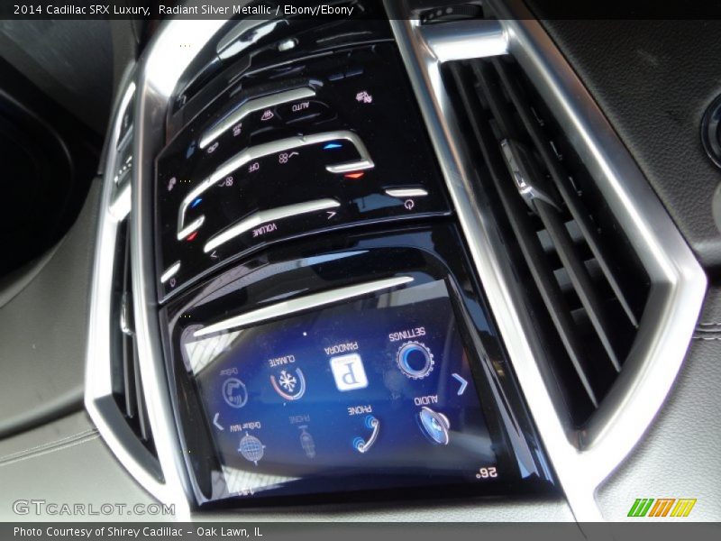 Radiant Silver Metallic / Ebony/Ebony 2014 Cadillac SRX Luxury