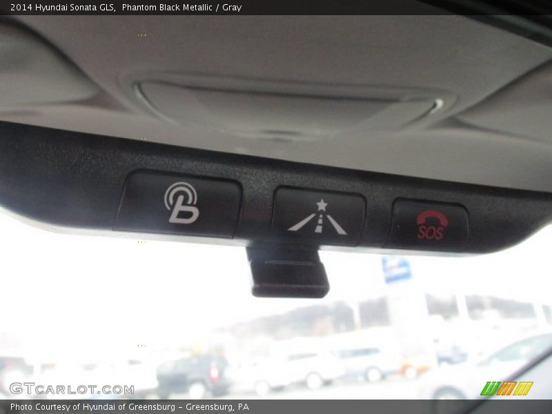 Phantom Black Metallic / Gray 2014 Hyundai Sonata GLS