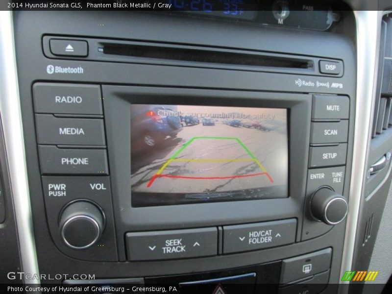 Phantom Black Metallic / Gray 2014 Hyundai Sonata GLS