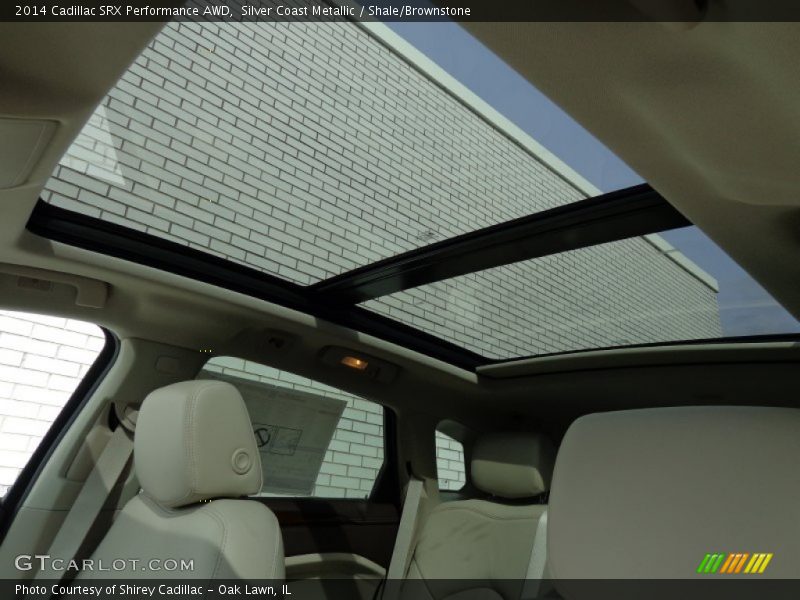 Silver Coast Metallic / Shale/Brownstone 2014 Cadillac SRX Performance AWD