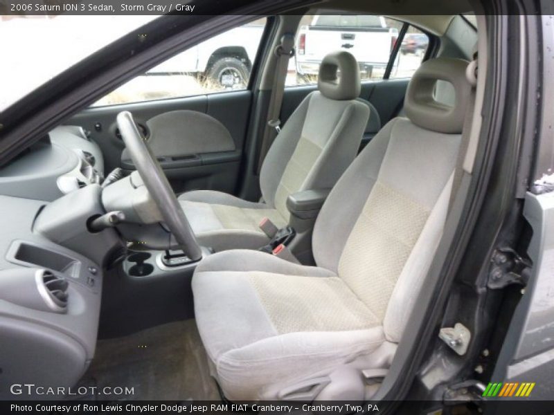 Storm Gray / Gray 2006 Saturn ION 3 Sedan