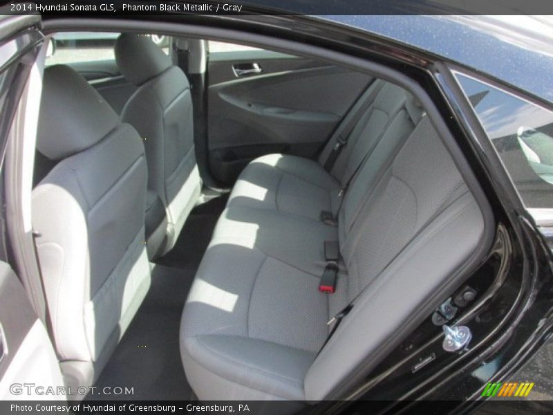 Phantom Black Metallic / Gray 2014 Hyundai Sonata GLS