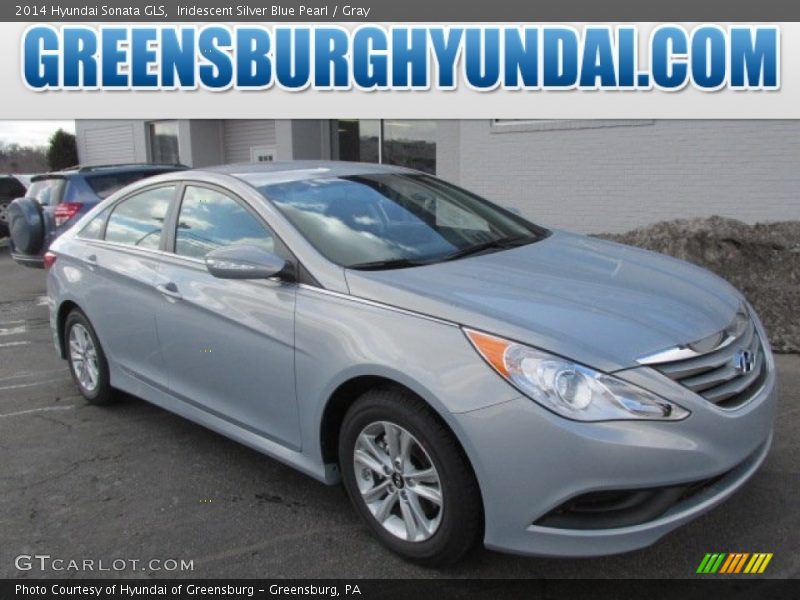 Iridescent Silver Blue Pearl / Gray 2014 Hyundai Sonata GLS