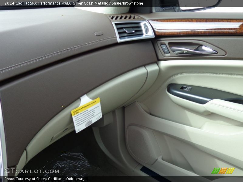 Silver Coast Metallic / Shale/Brownstone 2014 Cadillac SRX Performance AWD