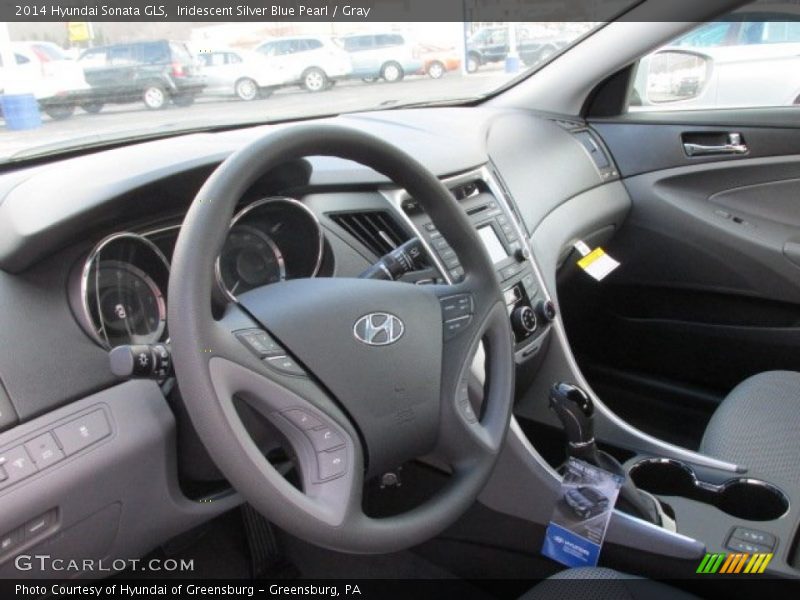 Iridescent Silver Blue Pearl / Gray 2014 Hyundai Sonata GLS