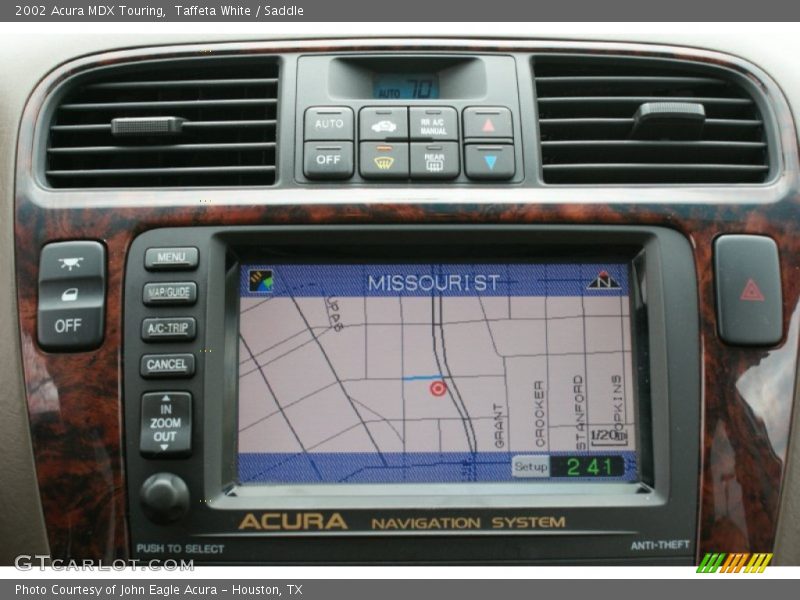 Taffeta White / Saddle 2002 Acura MDX Touring