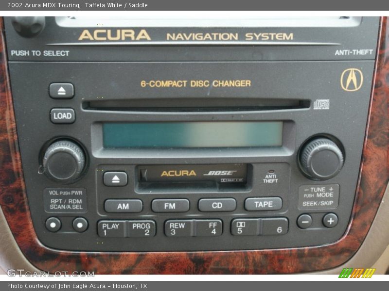Taffeta White / Saddle 2002 Acura MDX Touring