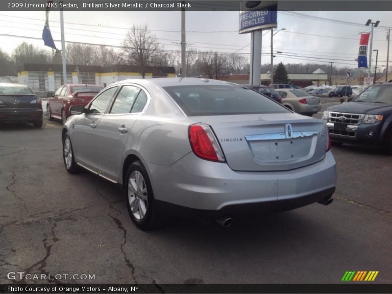 Brilliant Silver Metallic / Charcoal Black 2009 Lincoln MKS Sedan