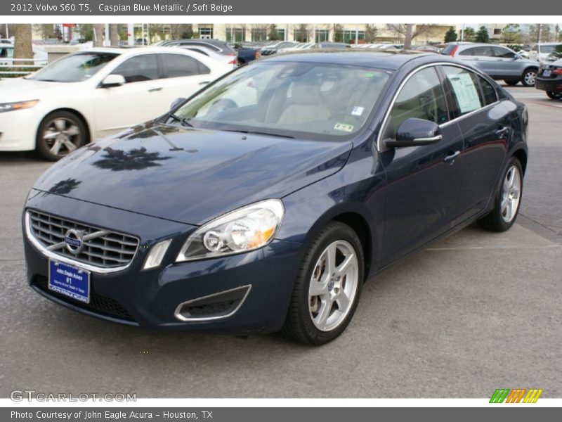 Caspian Blue Metallic / Soft Beige 2012 Volvo S60 T5