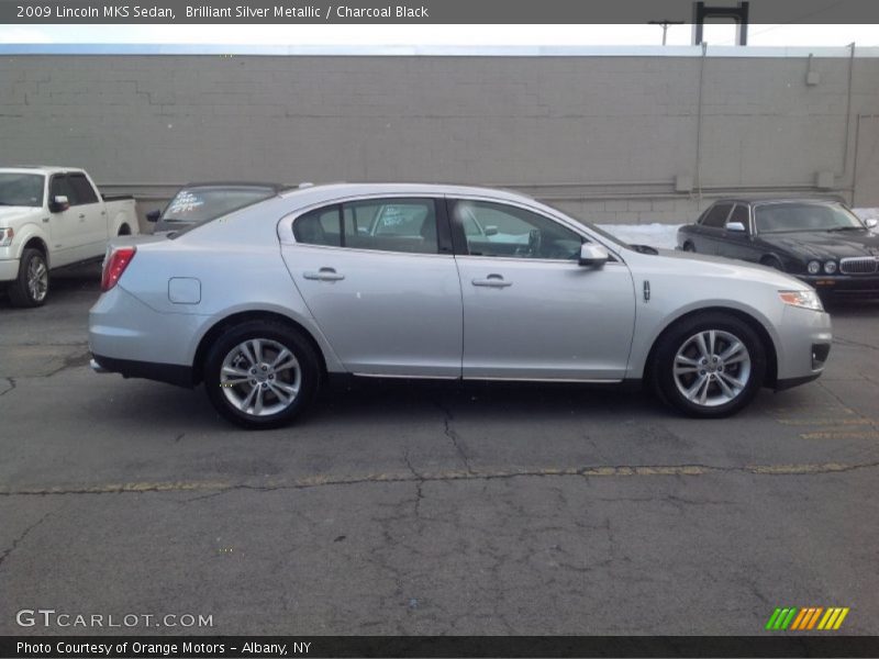 Brilliant Silver Metallic / Charcoal Black 2009 Lincoln MKS Sedan