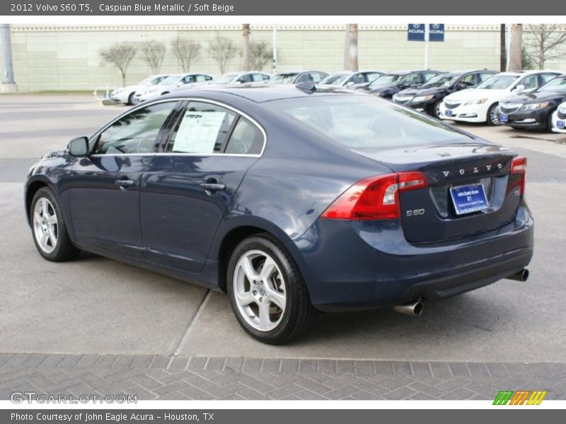Caspian Blue Metallic / Soft Beige 2012 Volvo S60 T5
