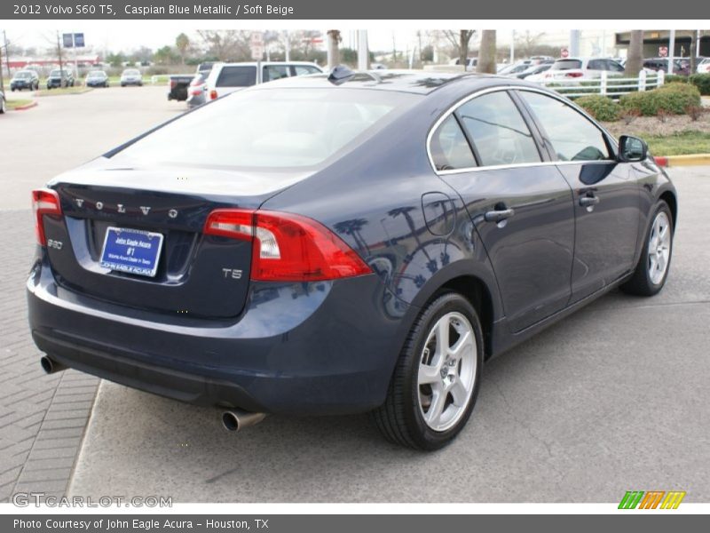 Caspian Blue Metallic / Soft Beige 2012 Volvo S60 T5