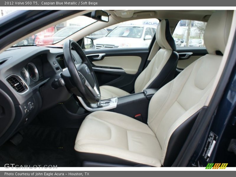 Caspian Blue Metallic / Soft Beige 2012 Volvo S60 T5