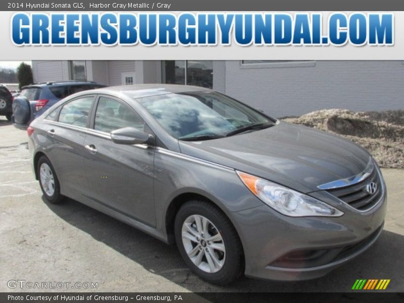 Harbor Gray Metallic / Gray 2014 Hyundai Sonata GLS