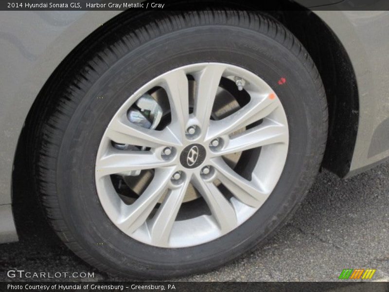 Harbor Gray Metallic / Gray 2014 Hyundai Sonata GLS