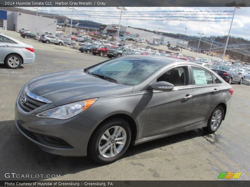 Harbor Gray Metallic / Gray 2014 Hyundai Sonata GLS
