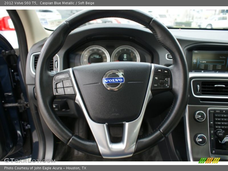 Caspian Blue Metallic / Soft Beige 2012 Volvo S60 T5