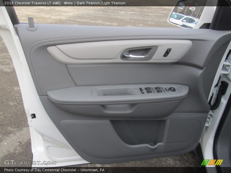 White / Dark Titanium/Light Titanium 2014 Chevrolet Traverse LT AWD